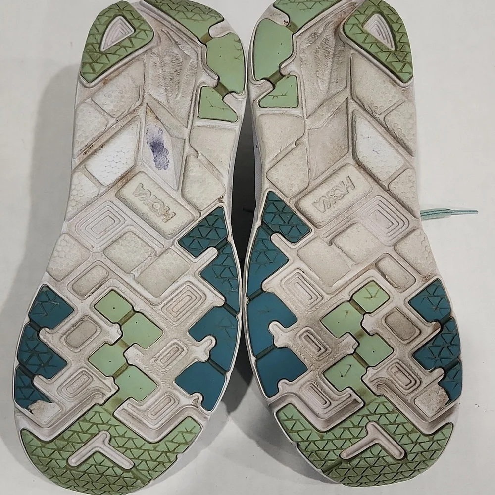 Hoka One One Clifton 5 Running Shoes Womens Size 9.5 M Teal Comfort Breathable